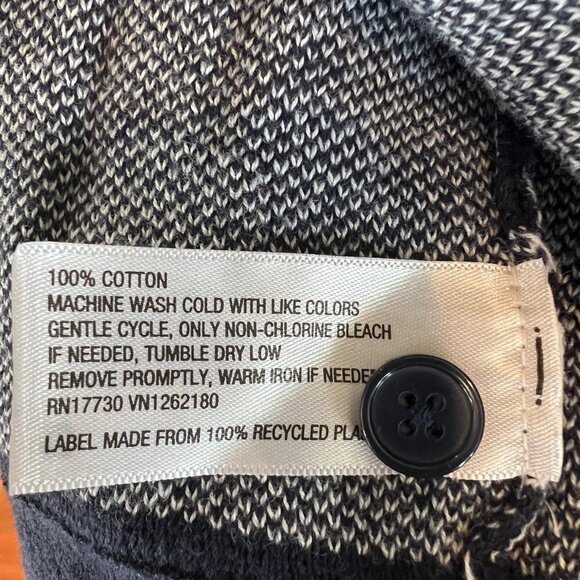 Merona Navy & White Cardigan Sweater, Size Small - Picture 4 of 4